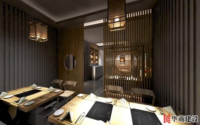 廣州170平日料店裝修，設計後實用餐位達到56位