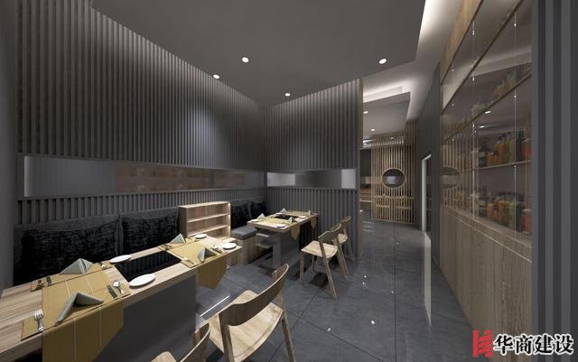 廣州170平日料店裝修，設計後實用餐位達到56位