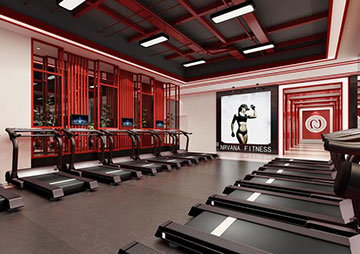 健身會(huì)所健身房裝修設計(jì)案例