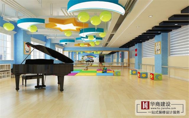 廣州兒童舞蹈室裝修,少兒舞蹈室内設計